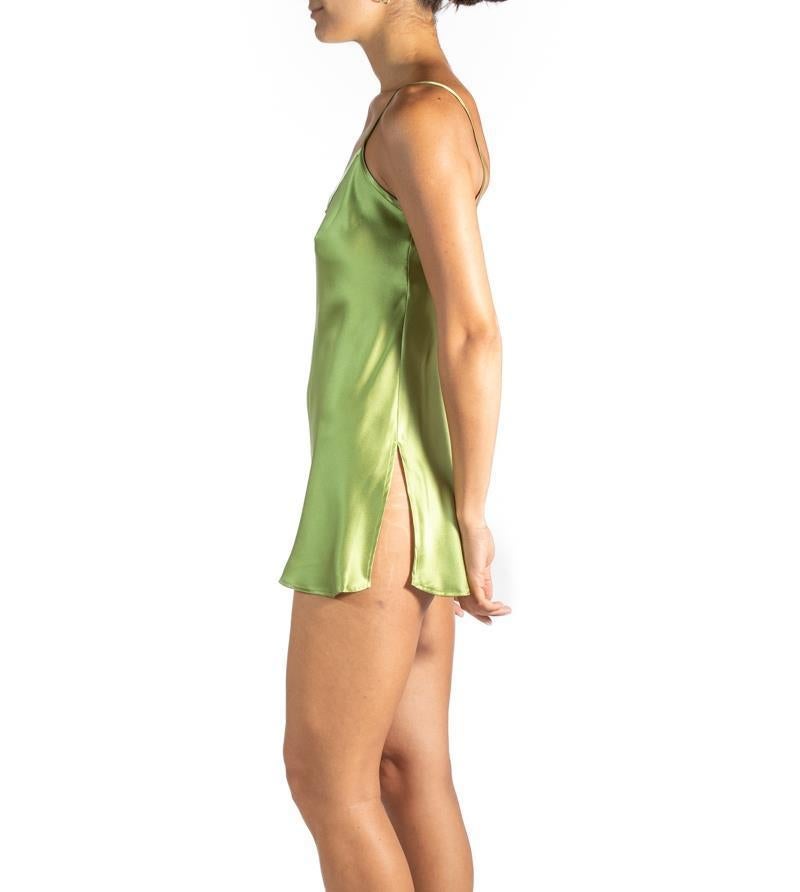 Women's 1990S Green Silk Slip For Sale