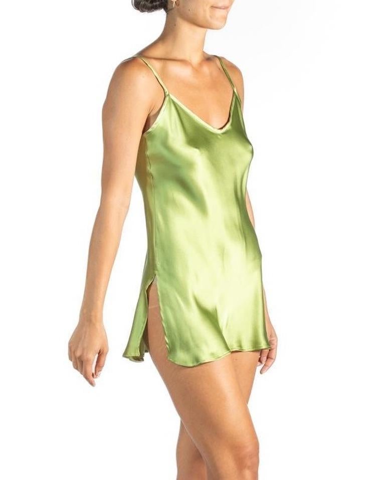 1990S Green Silk Slip For Sale 1