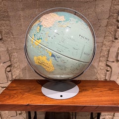 1990s Nystrom World Political Globe Sculptural Relief