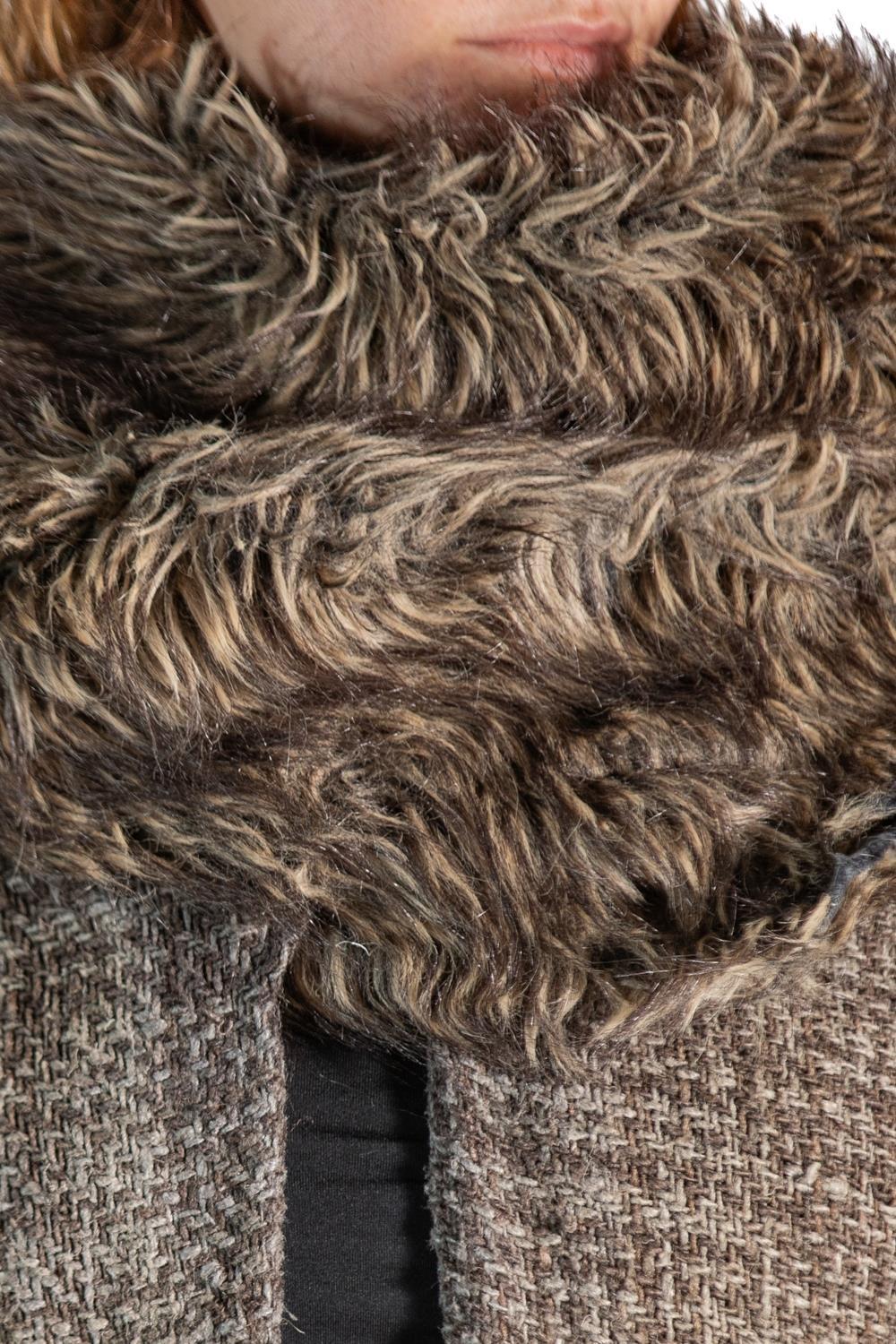 1990S Yohji Yamamoto Brown Silk Tweed Duster 4