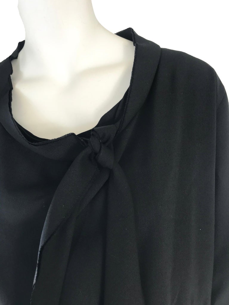 1990s Yohji Yamamoto tie neck top For Sale at 1stDibs