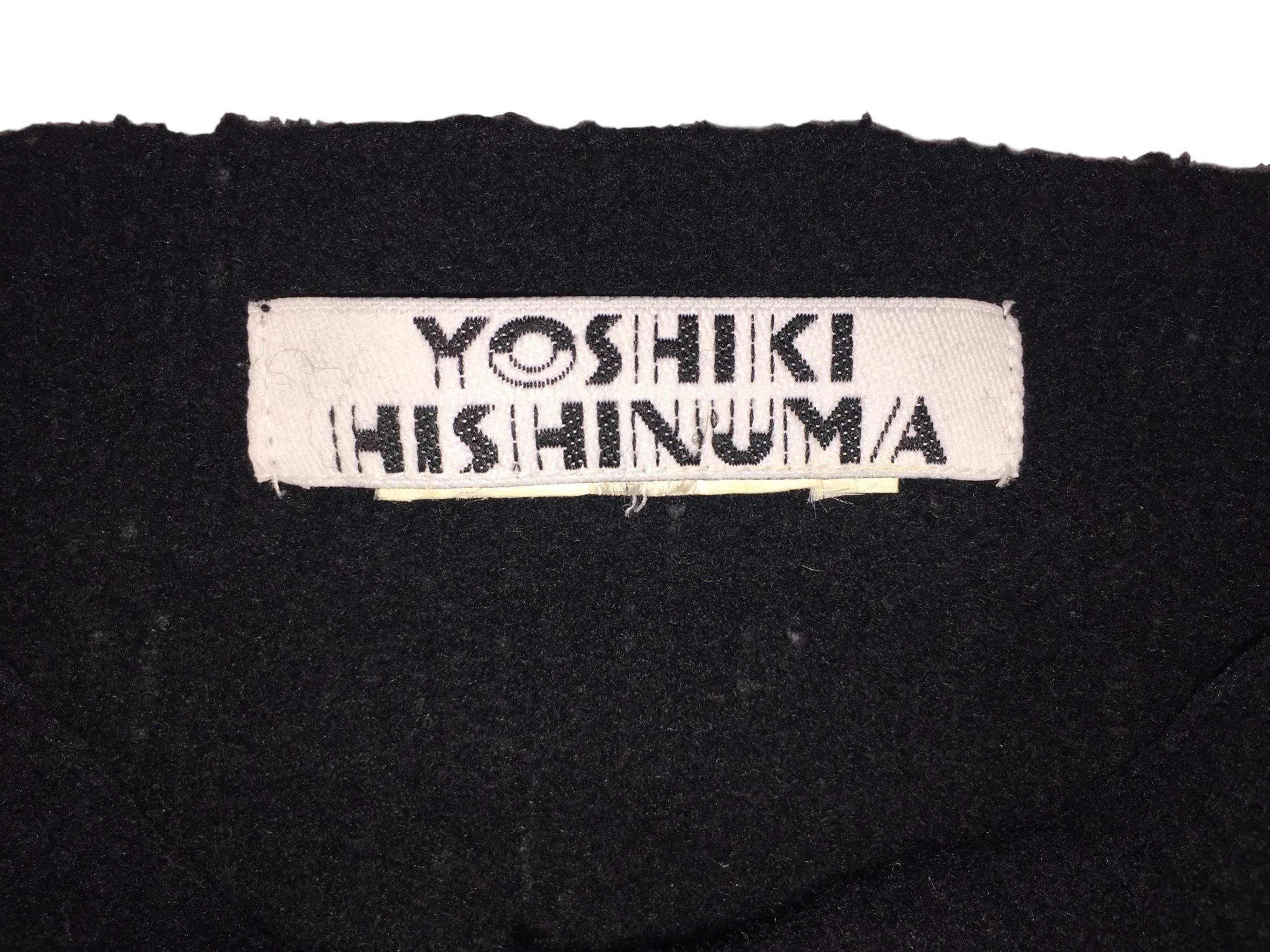 1990's Yoshiki Hishinuma Black Rocker Slashed Safety Pins Chains Dress 2