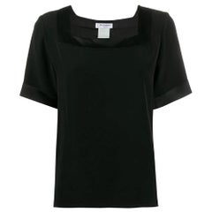 1990s Yves Saint Laurent Black Blouse