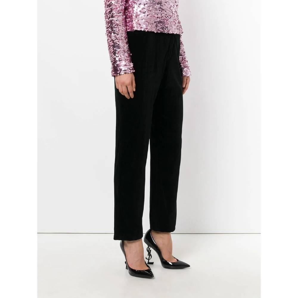 1990s Yves Saint Laurent Black Trousers In Good Condition In Lugo (RA), IT