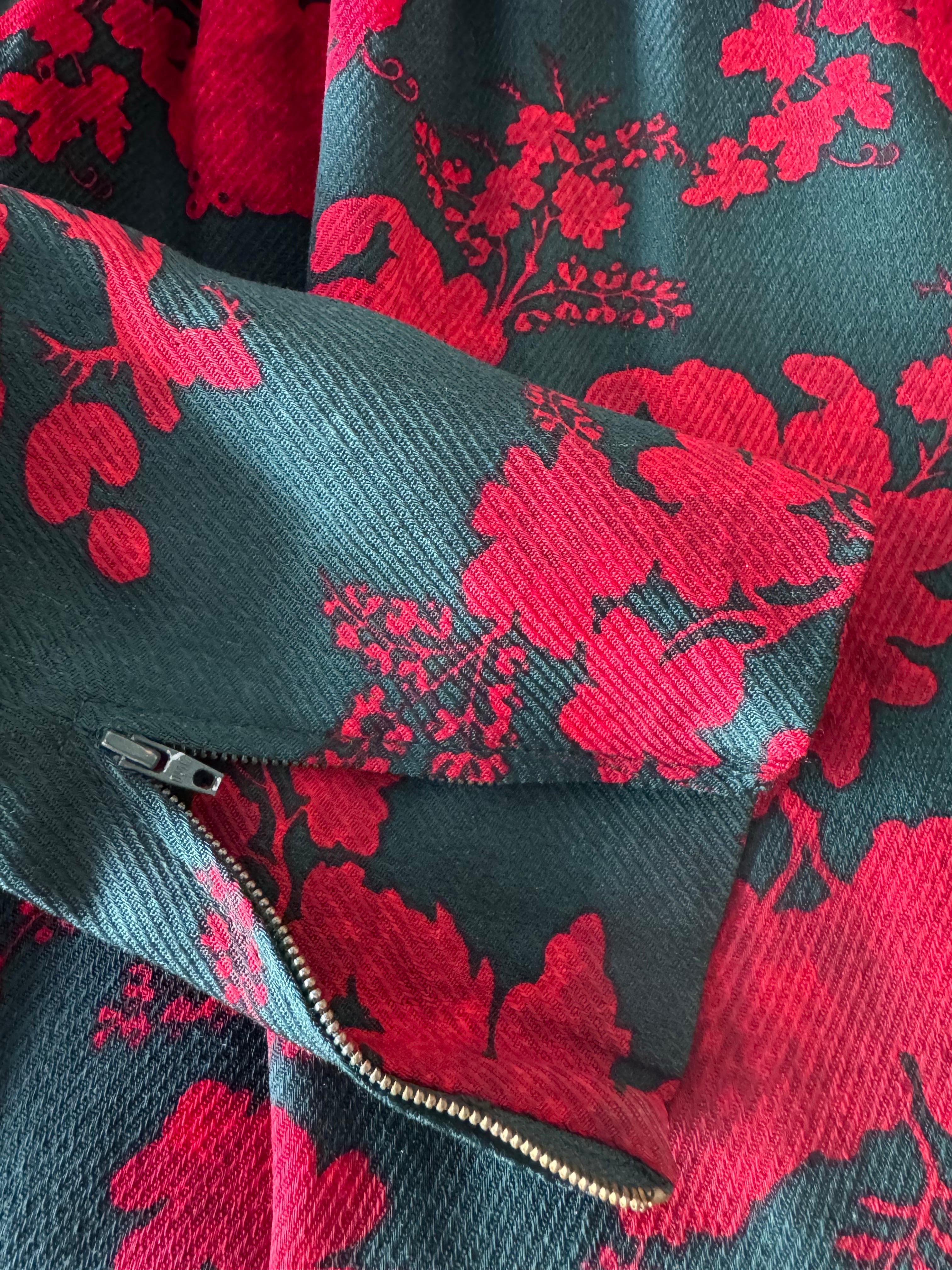 1990s Yves Saint Laurent Holiday Shift Dress For Sale 5
