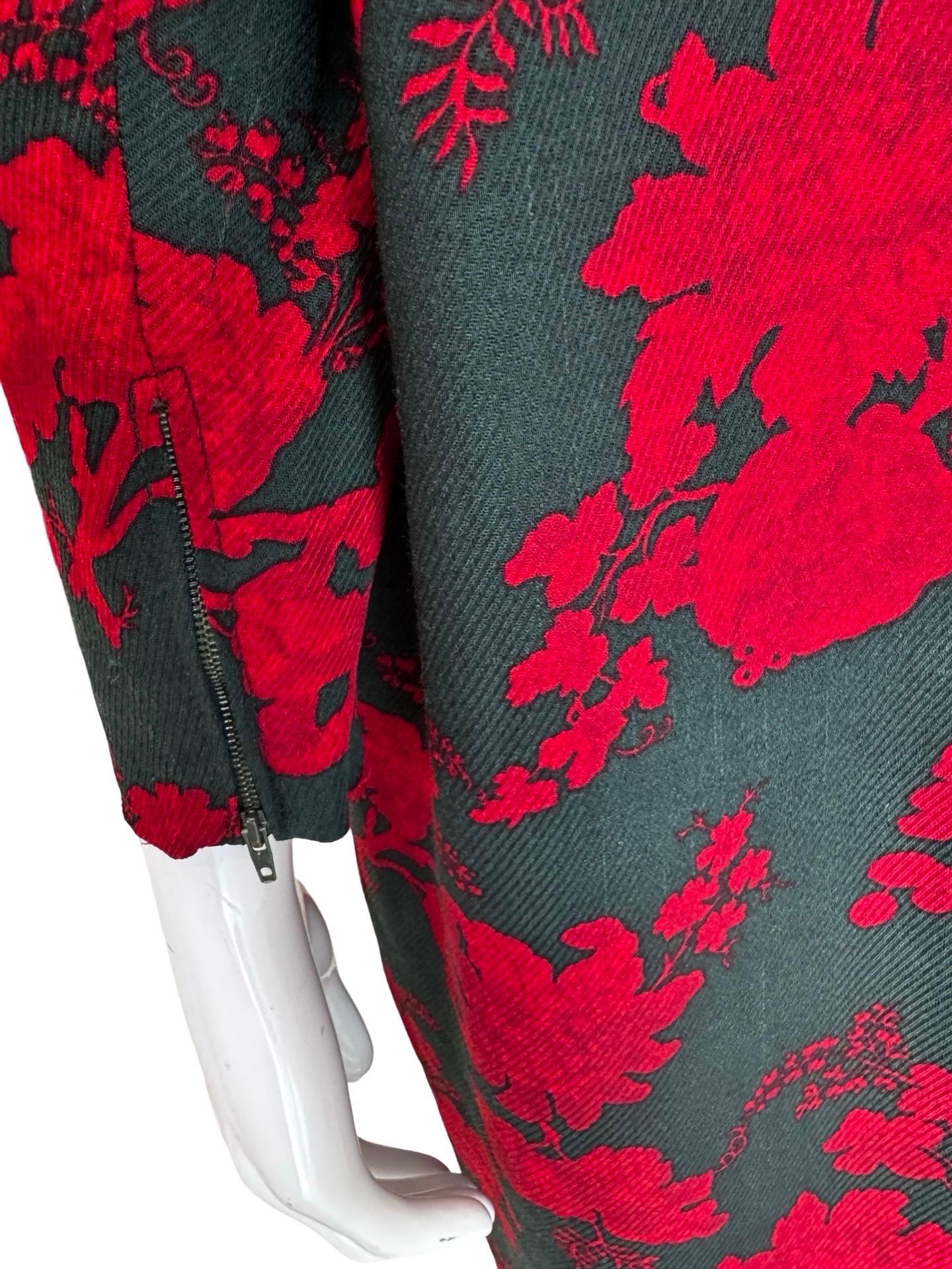 1990s Yves Saint Laurent Holiday Shift Dress For Sale 1