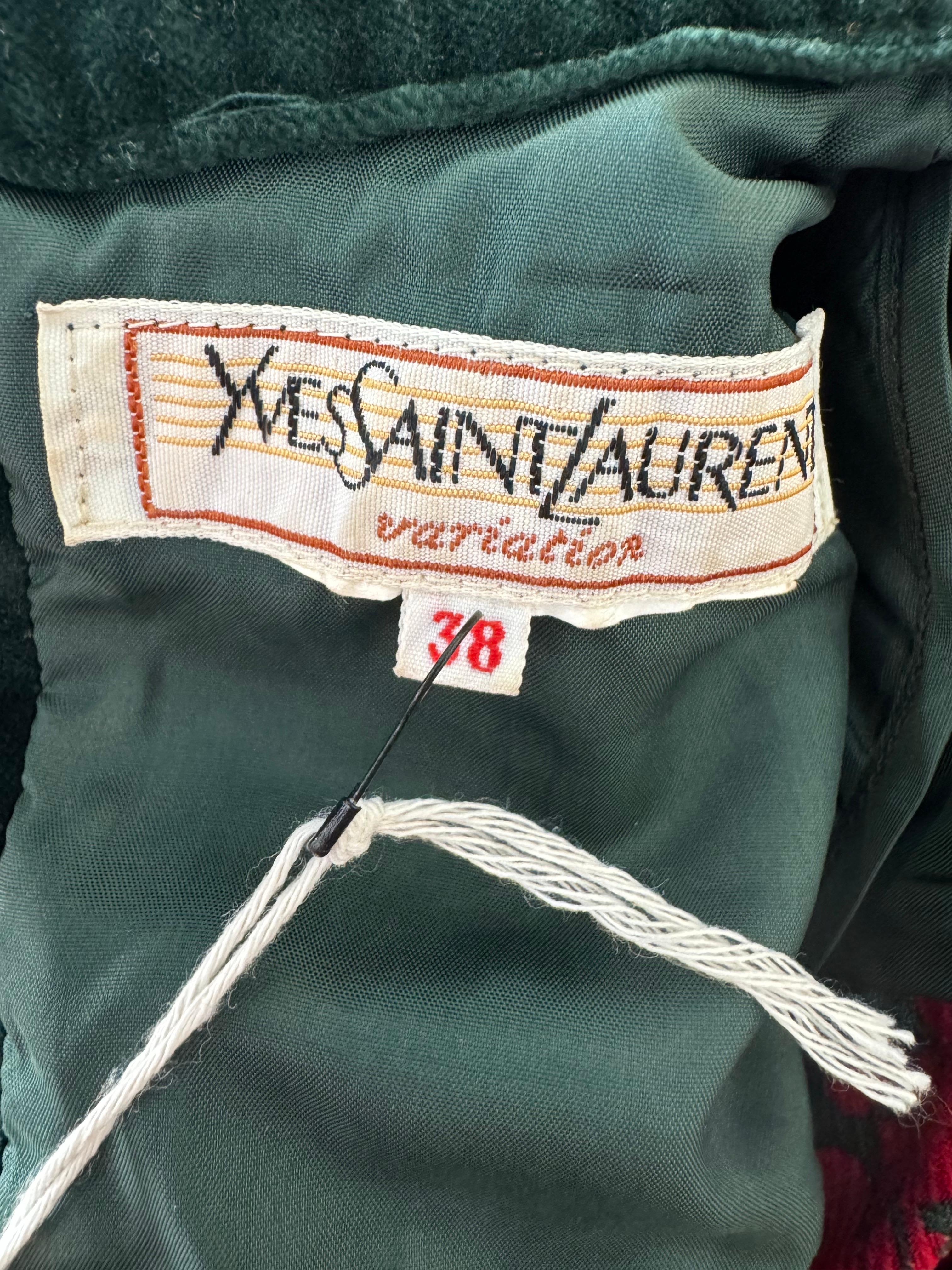 1990s Yves Saint Laurent Holiday Shift Dress For Sale 4