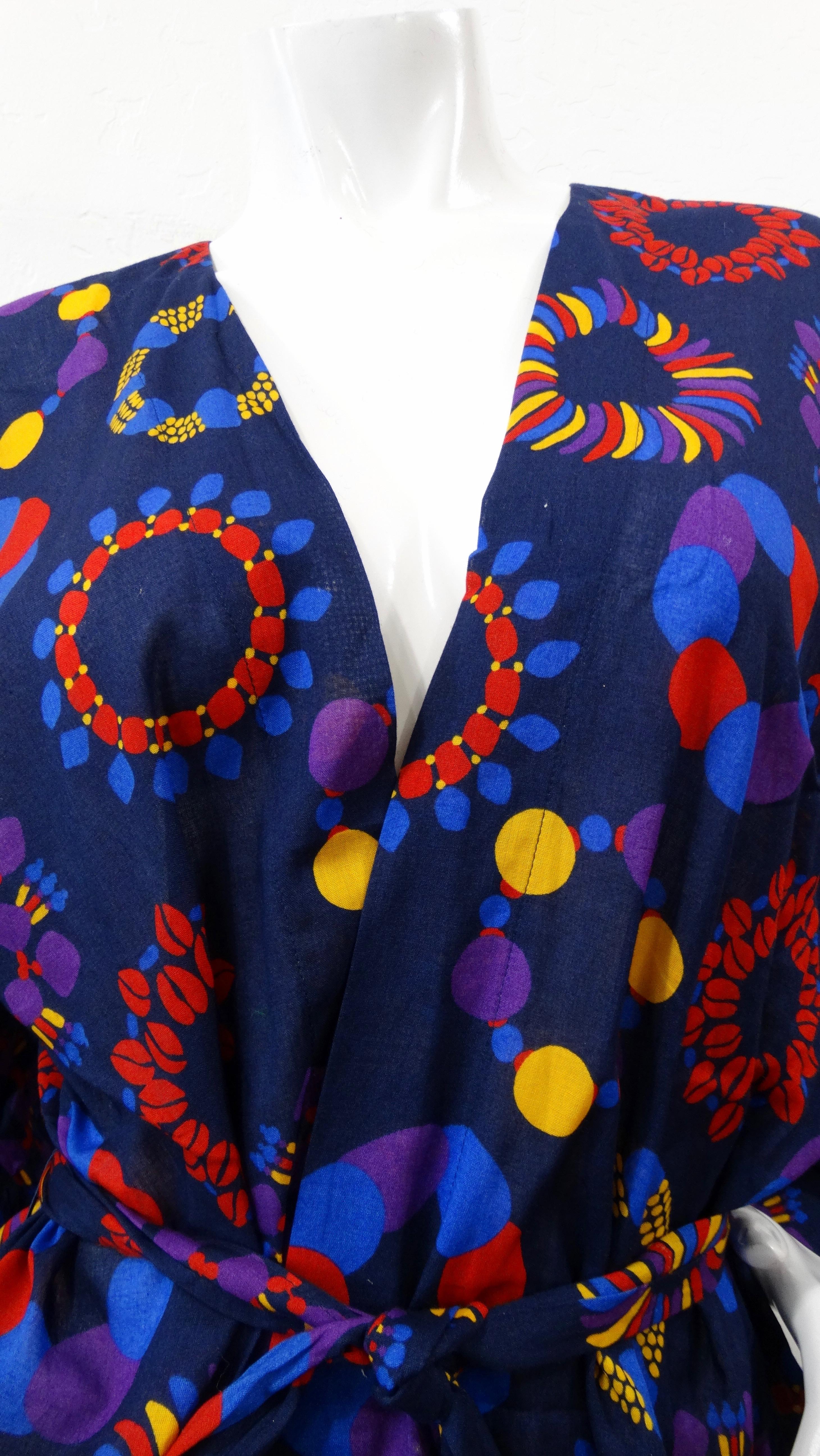 Yves Saint Laurent 1990s Radial Motif Kimono Jacket 1