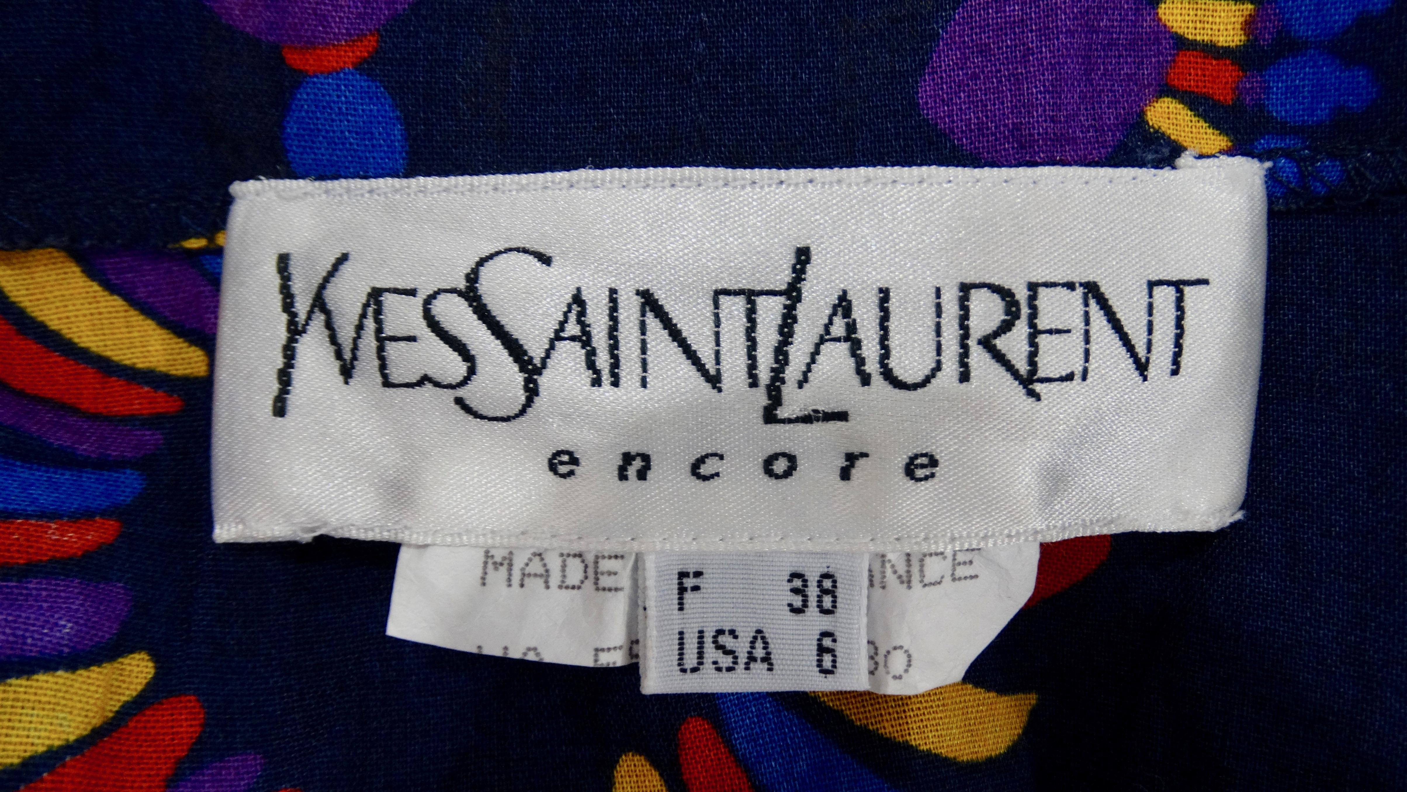 Yves Saint Laurent 1990s Radial Motif Kimono Jacket 3