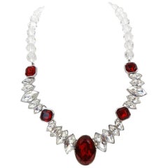 1990s Yves Saint Laurent Rhinestone Necklace 1990s Yves Saint Laurent Rhinestone Necklace