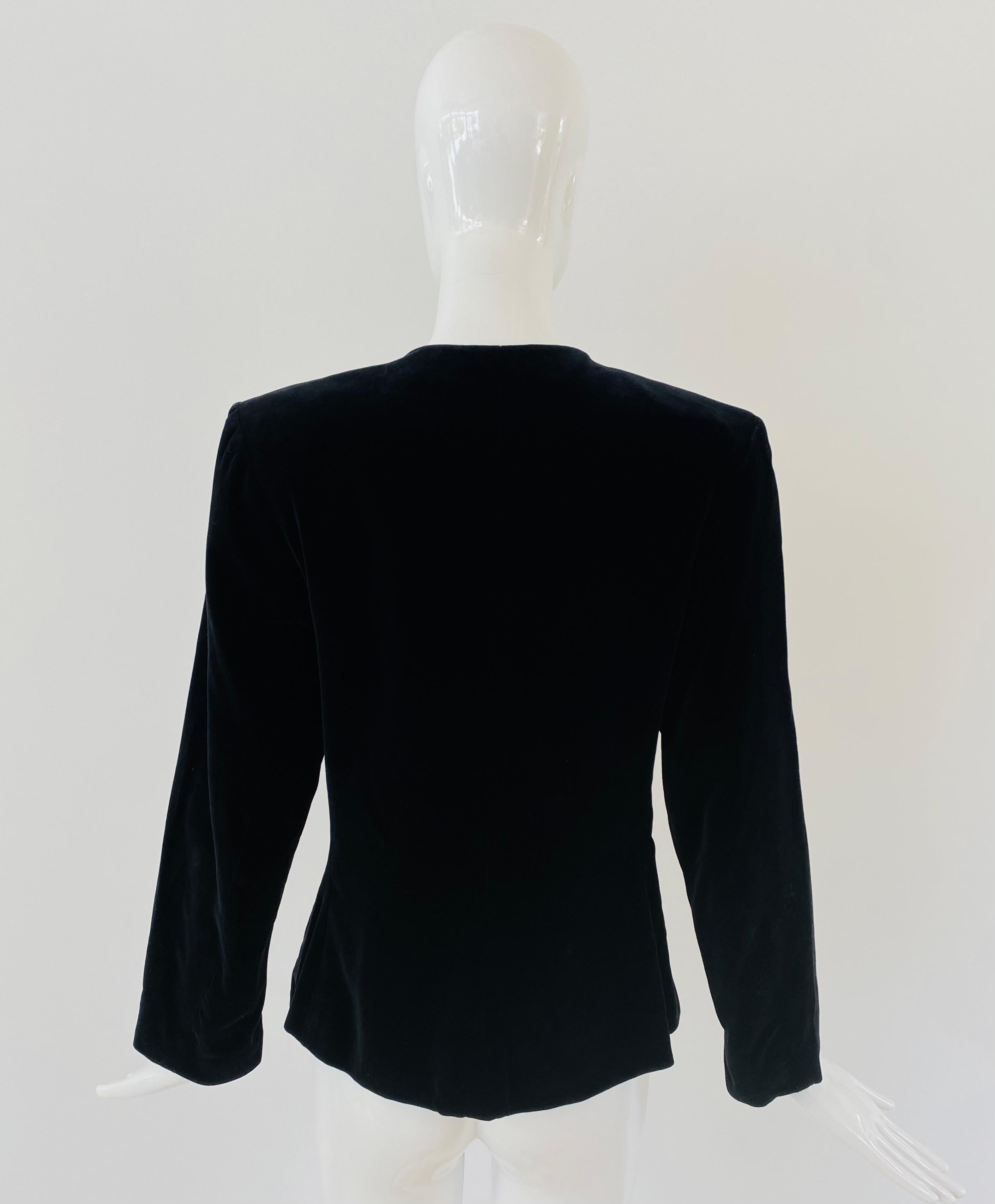1990s Yves Saint Laurent Rive Gauche Evening Jacket In Good Condition For Sale In Miami, FL