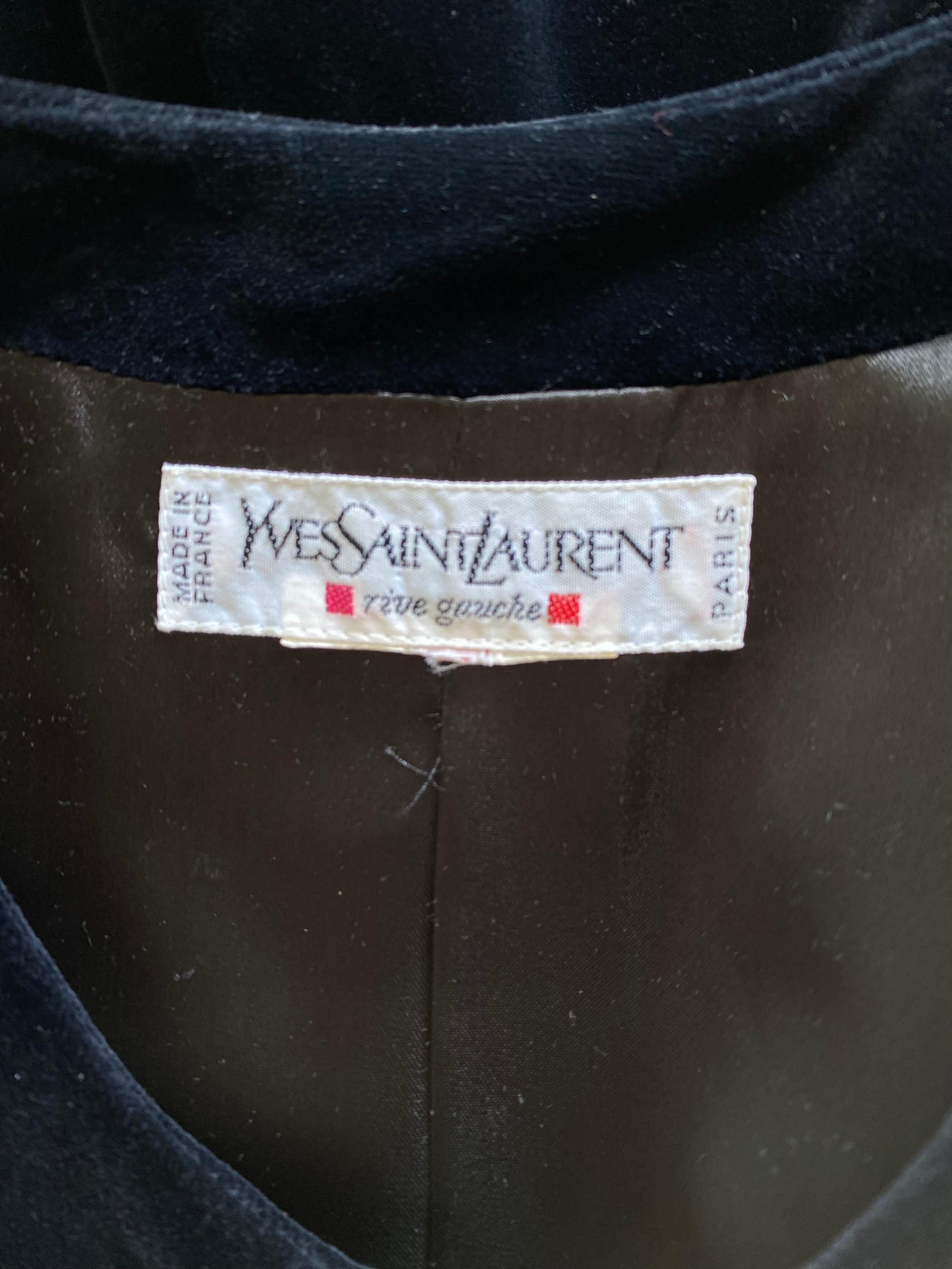 Women's 1990s Yves Saint Laurent Rive Gauche Evening Jacket For Sale