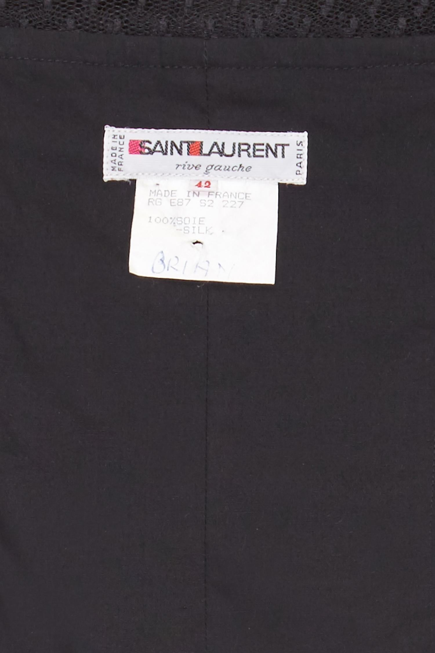 yves saint laurent bow dress