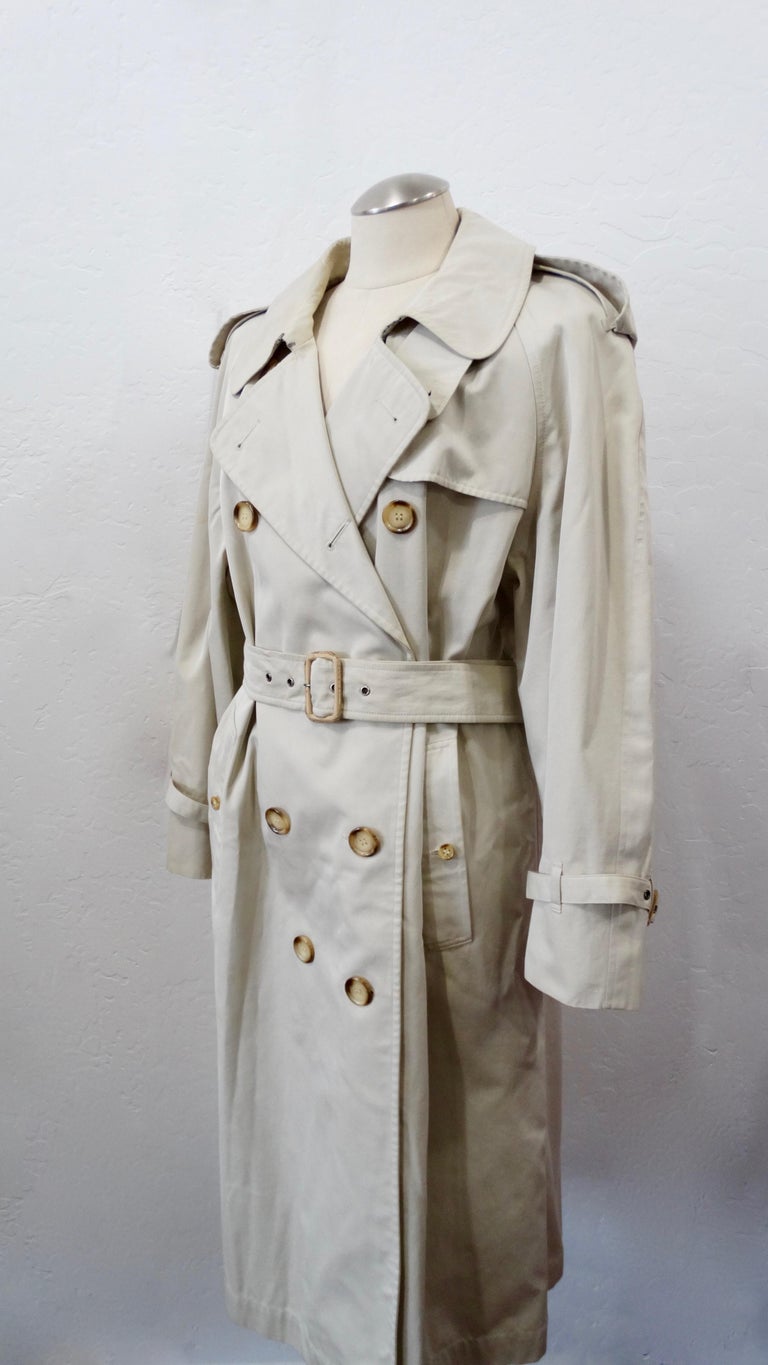 Yves Saint Laurent 1990s Trench Coat For Sale at 1stDibs ysl trench coat