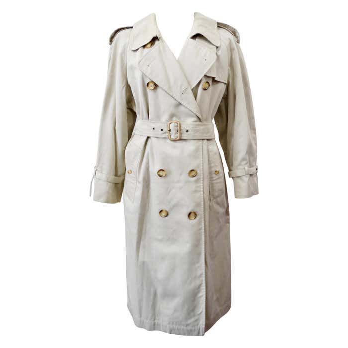 Yves Saint Laurent 1990s Trench Coat For Sale at 1stDibs | trench coat ...