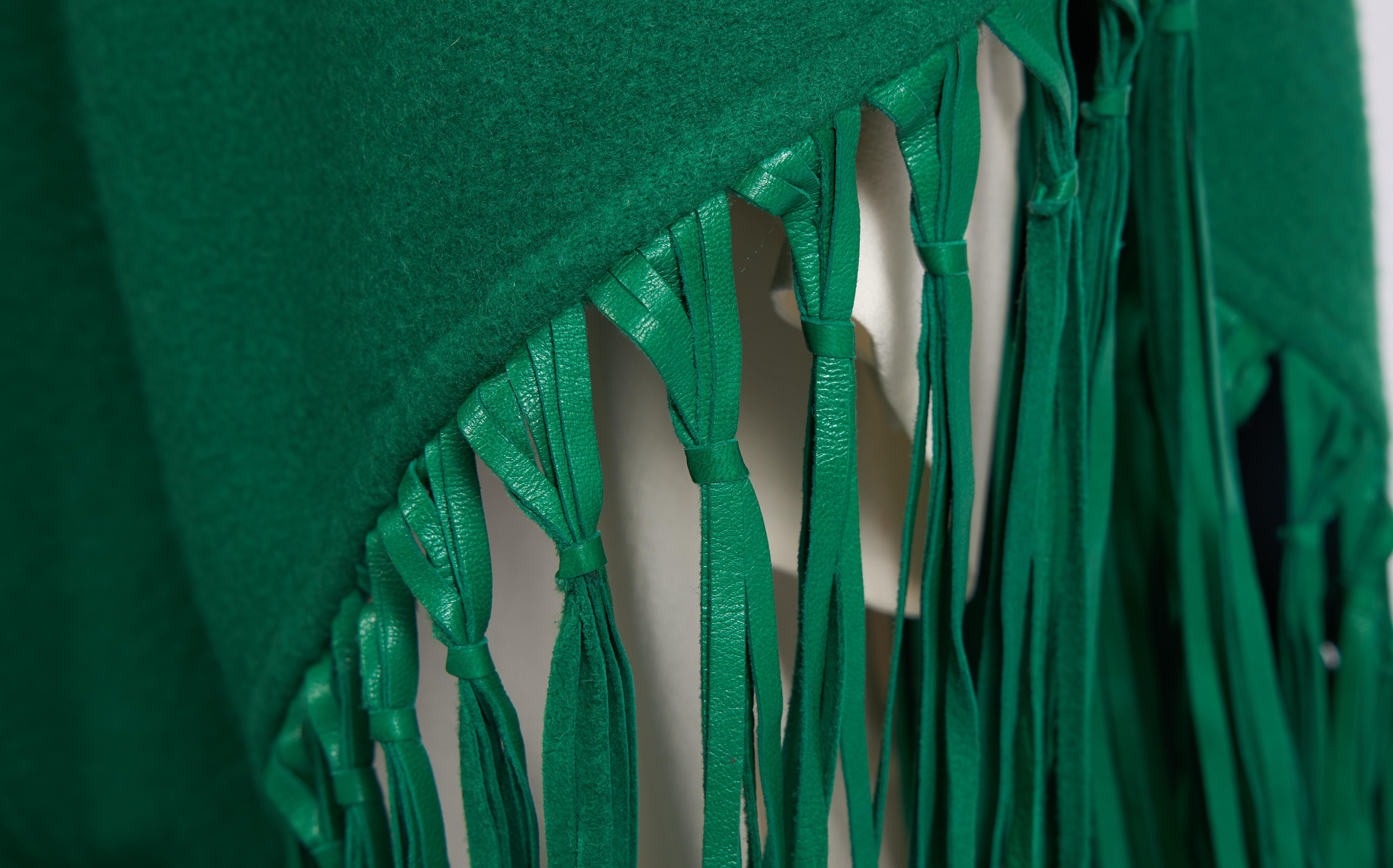 kelly green cashmere scarf