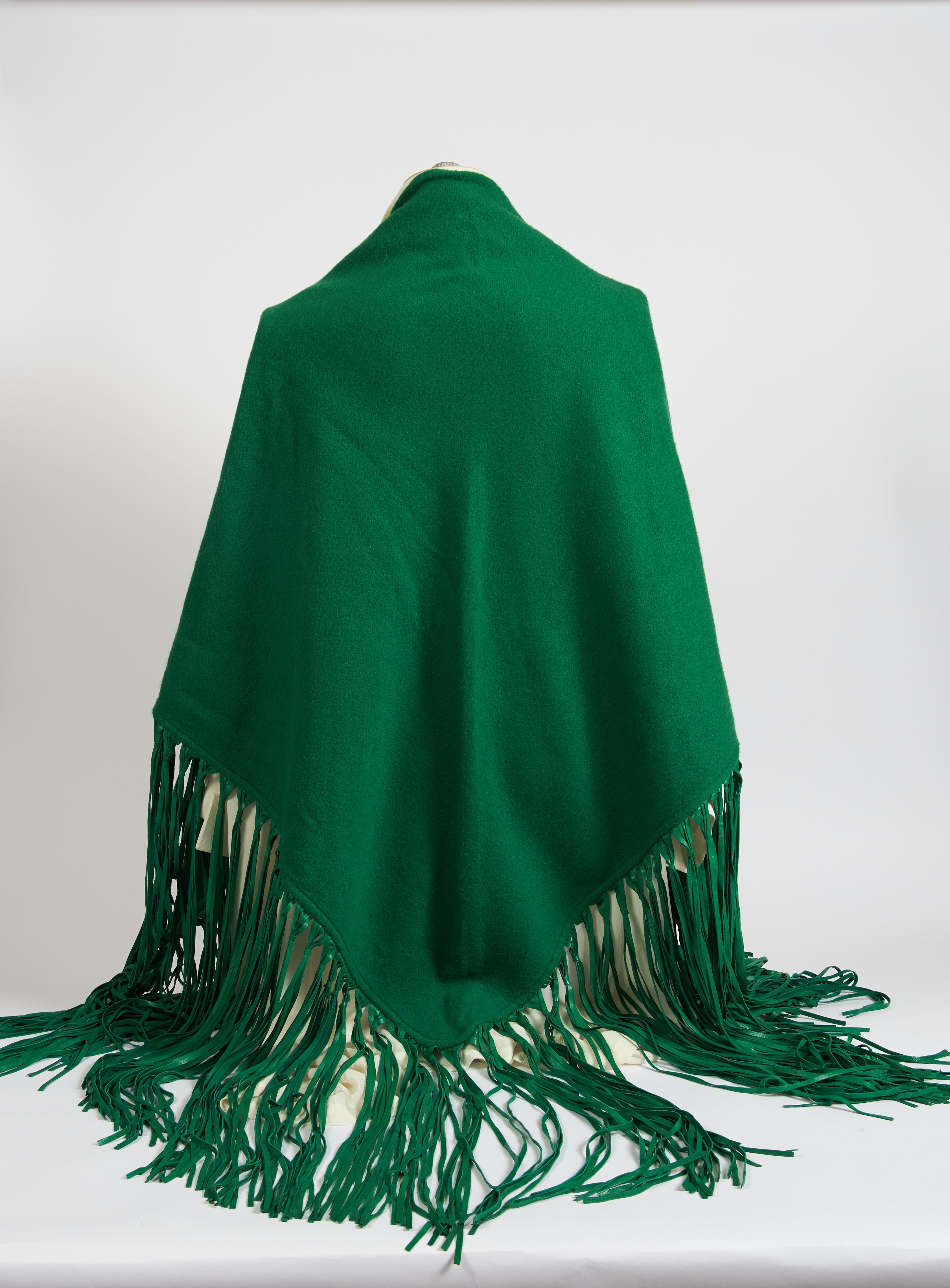 kelly green pashmina