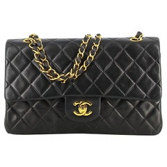 1991-1993 Chanel Timeless Black Quilted Leather Bag