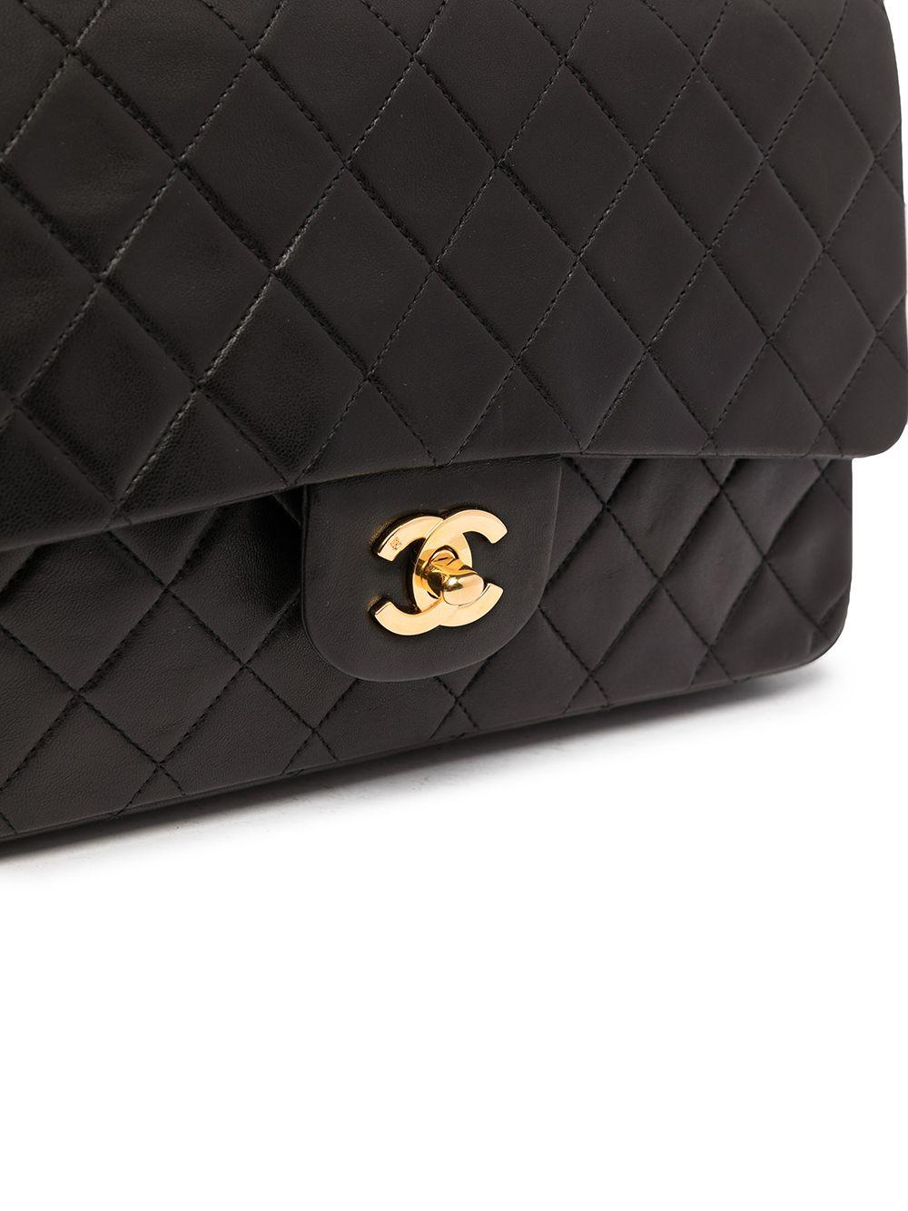 Black Chanel Medium Gold Double Flap 