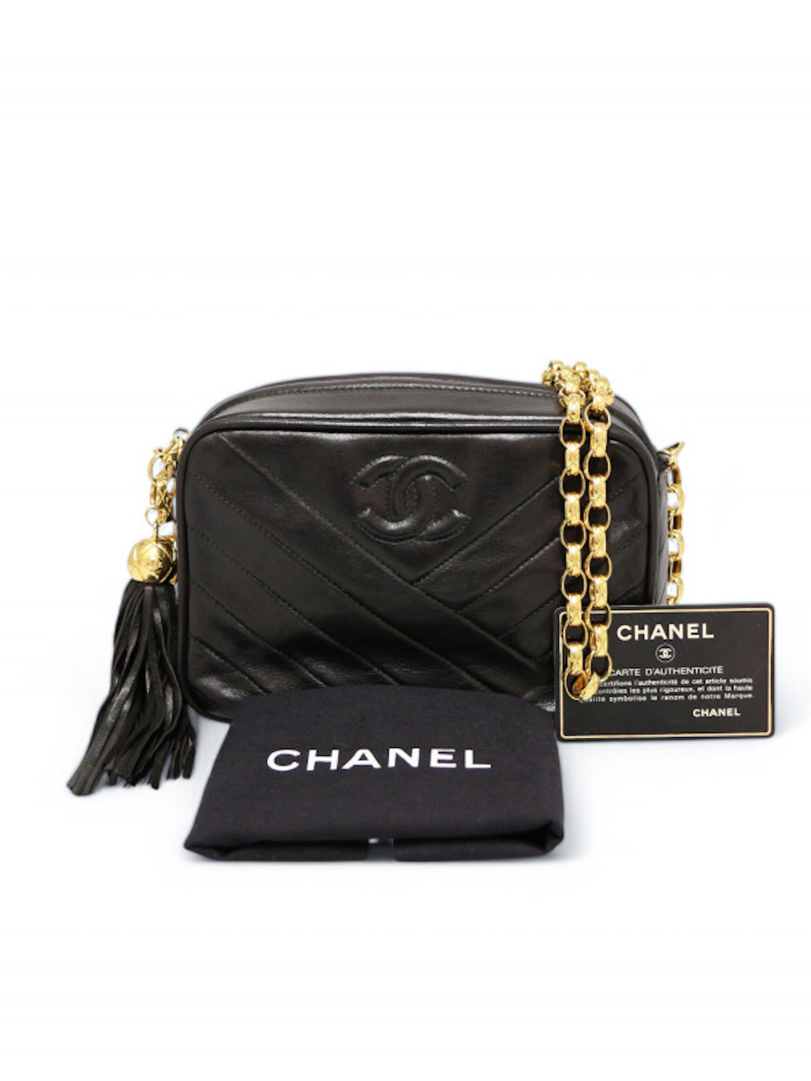 1991-1994 Chanel mini sac Caméra en vente 1