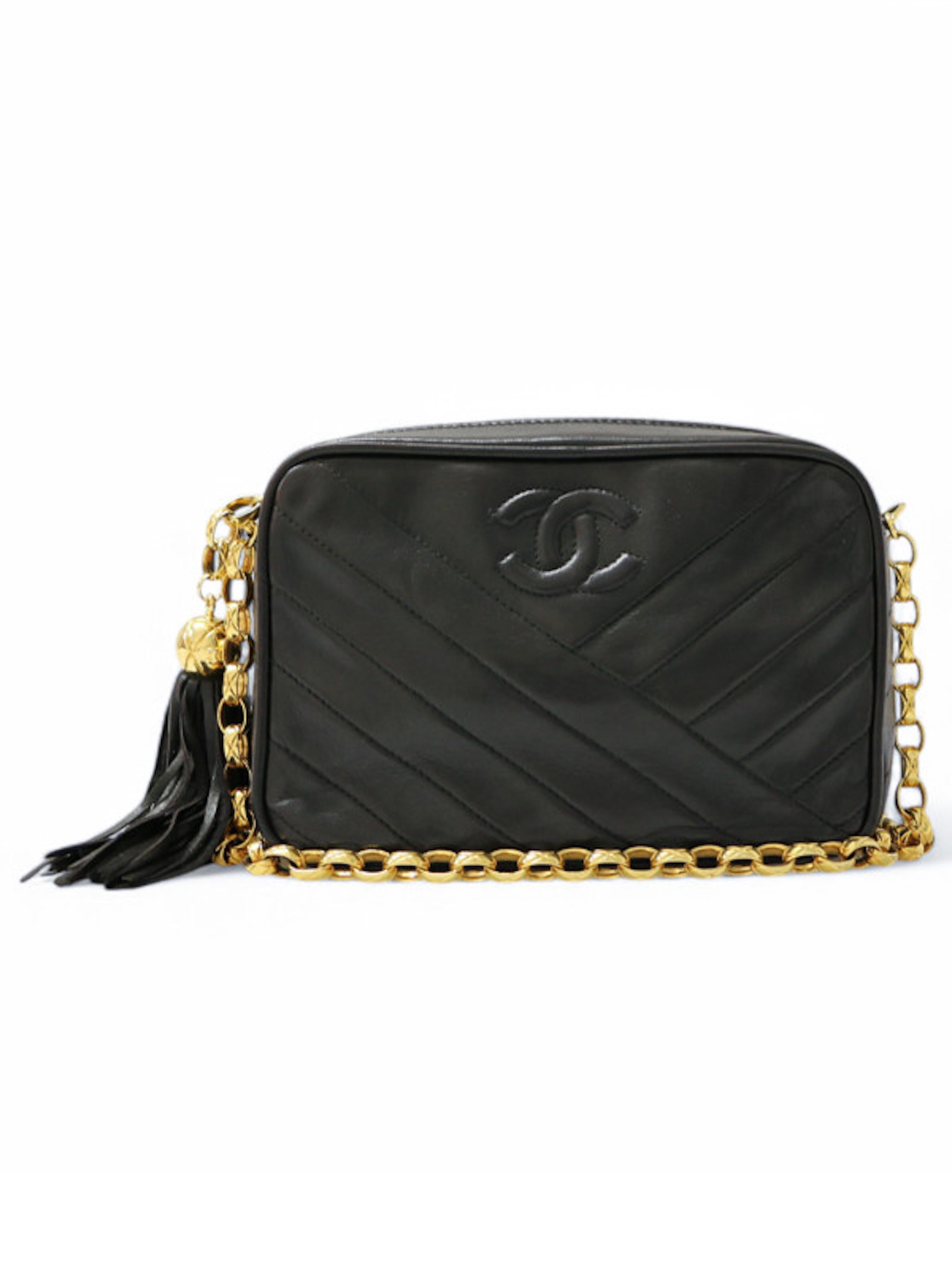 1991-1994 Chanel mini sac Caméra en vente 2