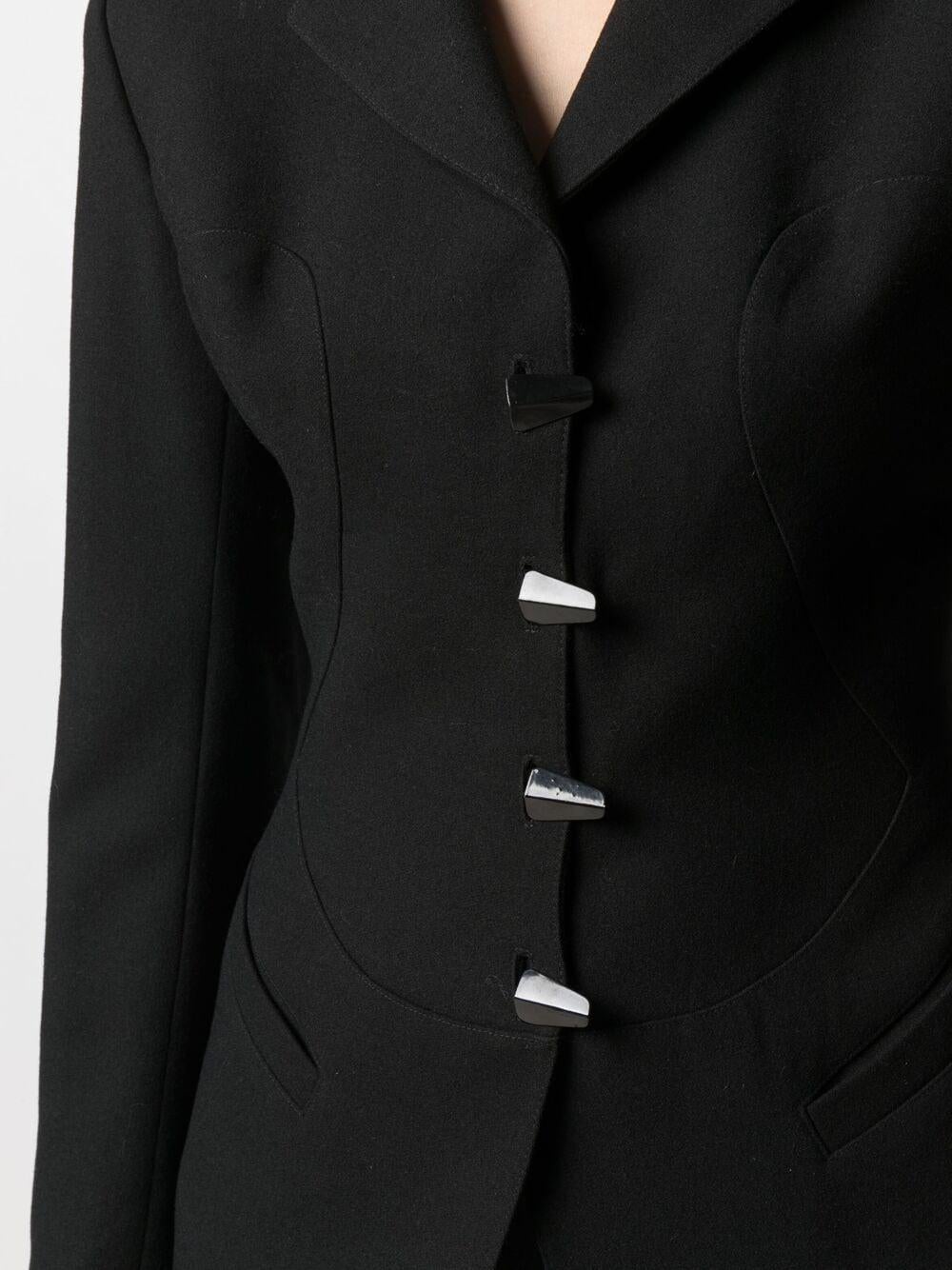 Women's 1991 Alaia Black Skirt Suit Butterflies Tribute to Elsa Schiaparelli For Sale