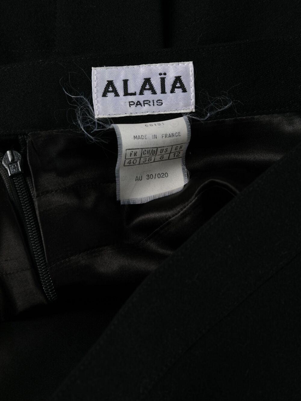 1991 Alaia Black Skirt Suit Butterflies Tribute to Elsa Schiaparelli  For Sale 2