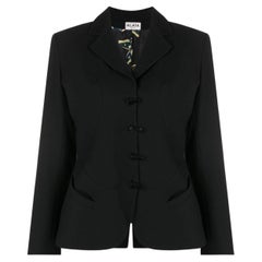 1991 Alaia Black Skirt Suit Butterflies Tribute to Elsa Schiaparelli