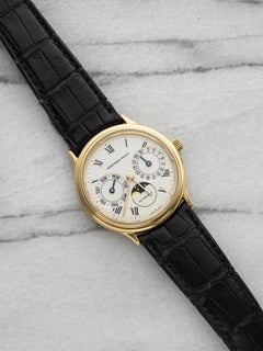 1991 Audemars Piguet Tag Datum Mondphase 25589BA 18K YG Weißes Zifferblatt Auto 33 mm