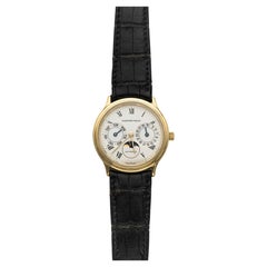 1991 Audemars Piguet Tag Datum Mondphase 25589BA 18K YG Weißes Zifferblatt Auto 33 mm