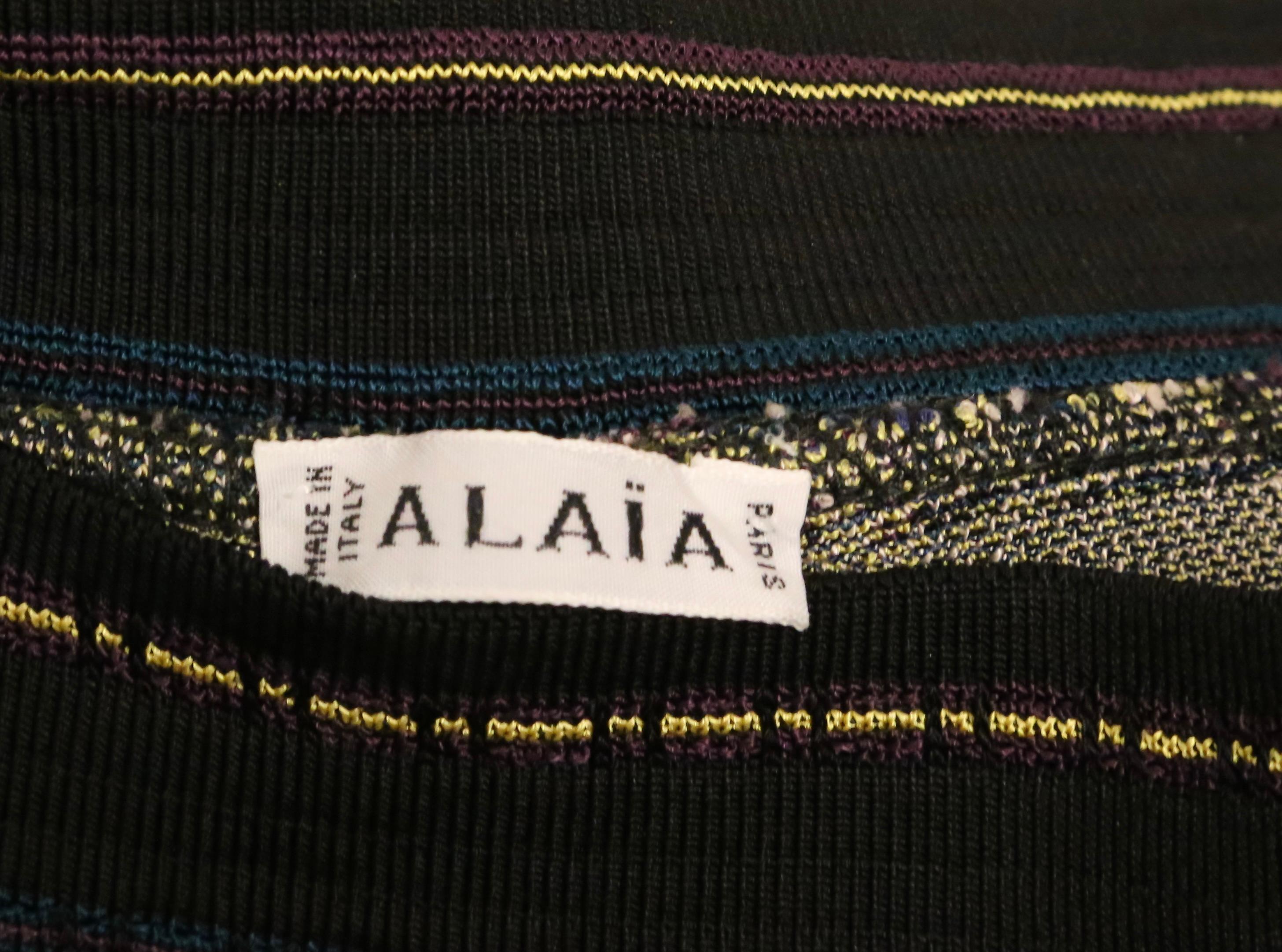 AZZEDINE ALAÏA leggings avec motif papillon 1991 en vente 5