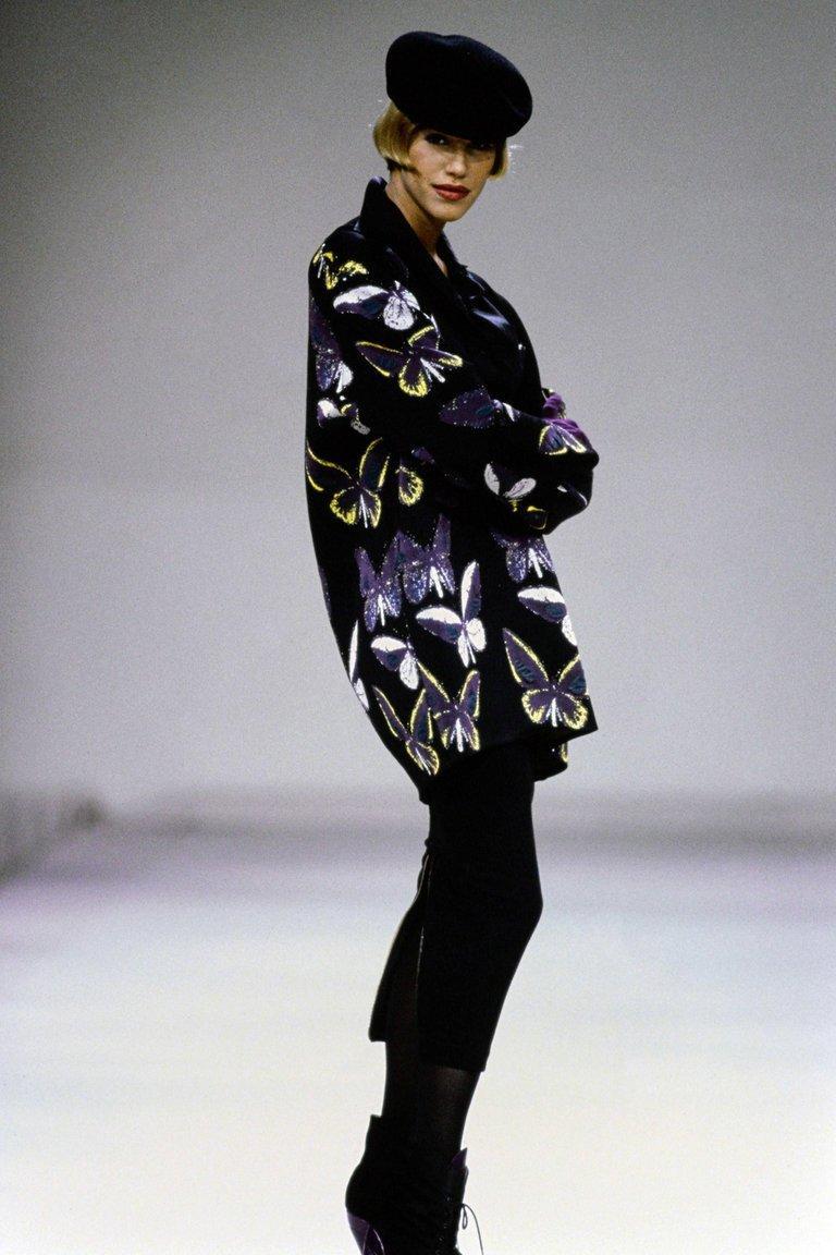 AZZEDINE ALAÏA leggings avec motif papillon 1991 en vente 8
