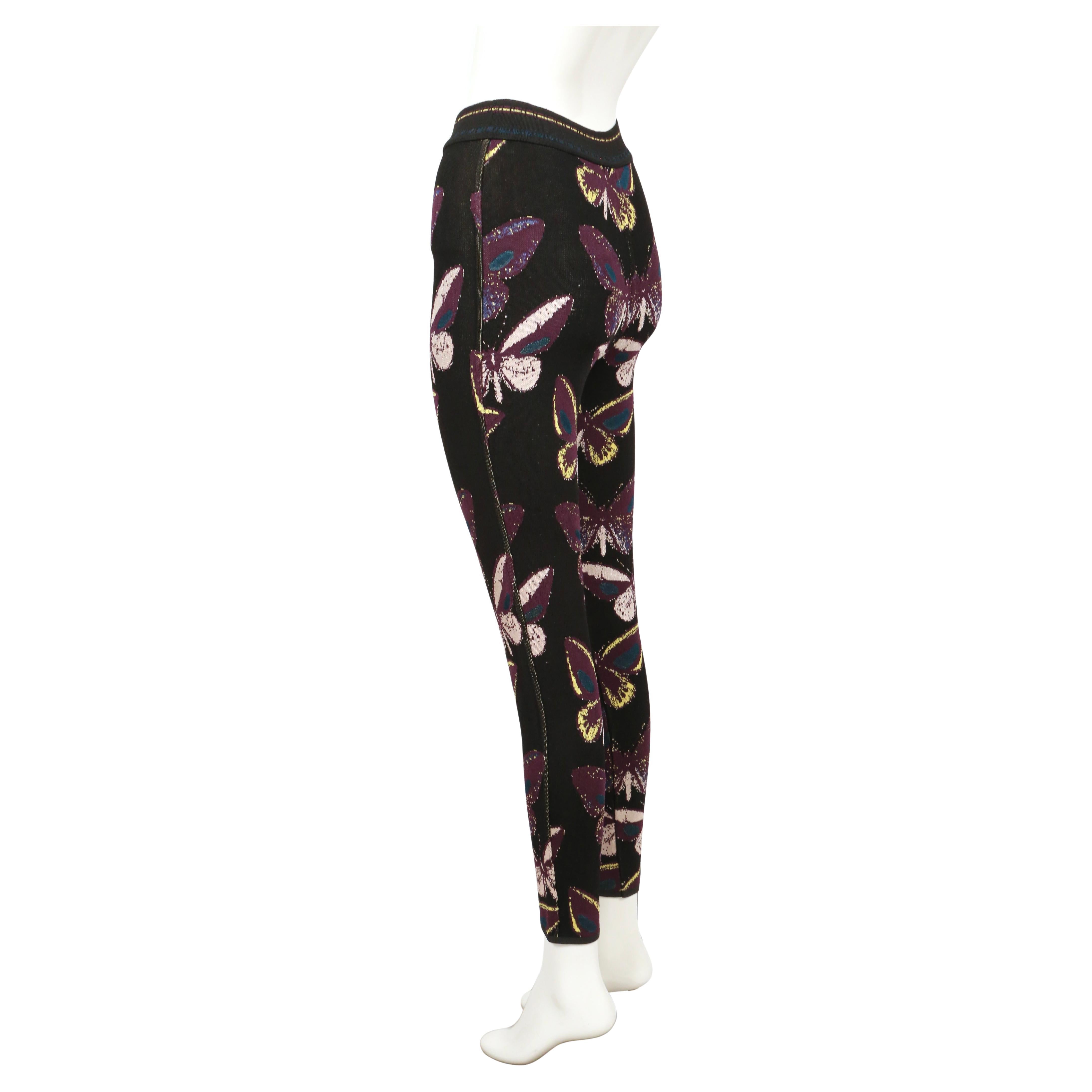 AZZEDINE ALAÏA leggings avec motif papillon 1991 en vente 1