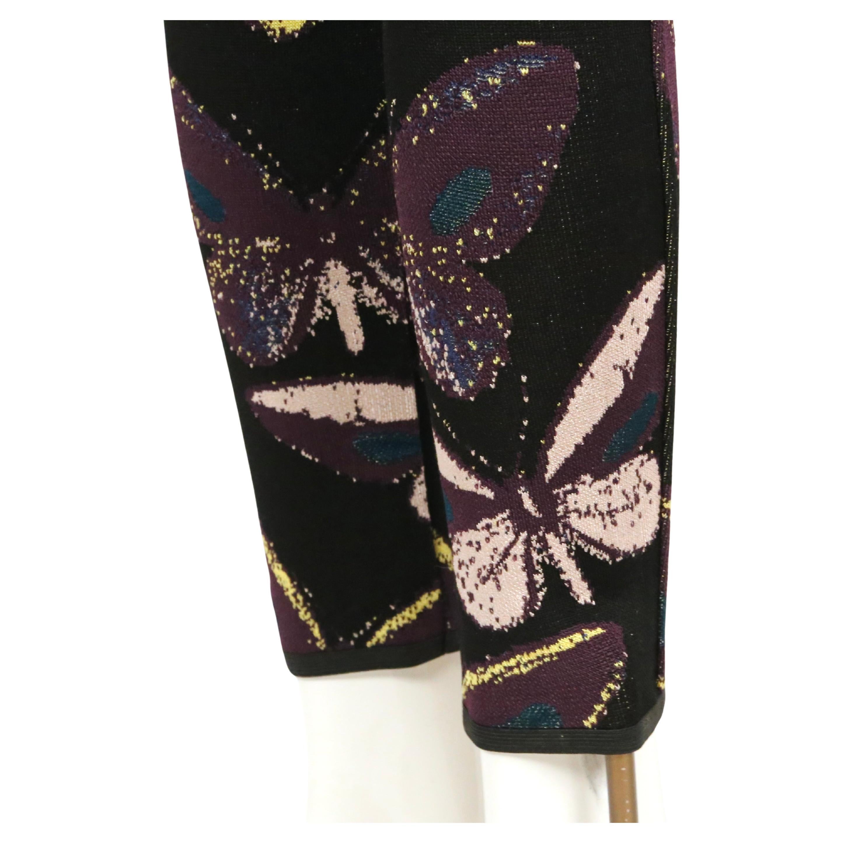 AZZEDINE ALAÏA leggings avec motif papillon 1991 en vente 3