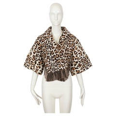 1991 AZZEDINE ALAIA leopard calf fur jacket