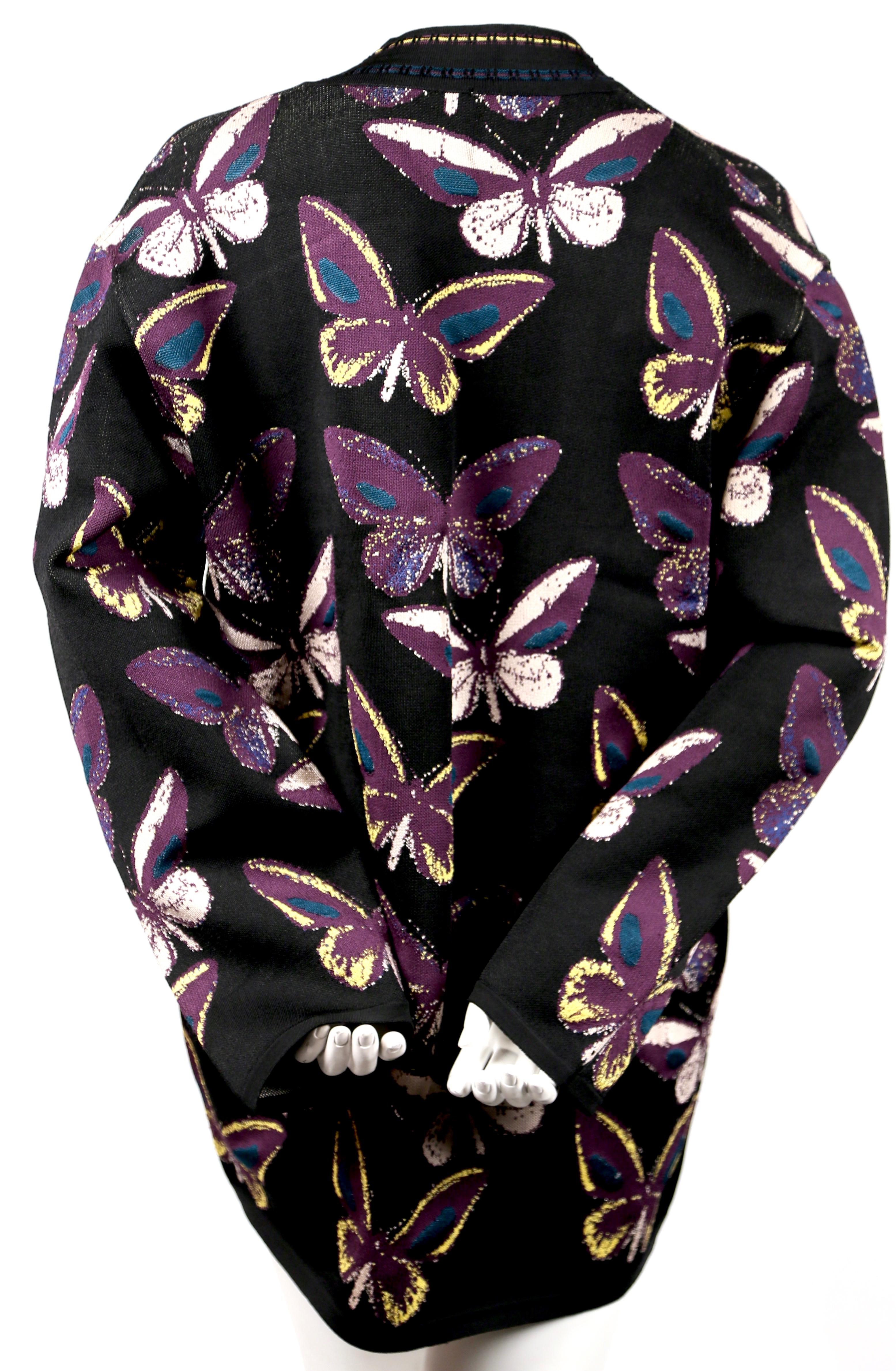 1991 AZZEDINE ALAIA runway tunic with butterfly motif In Excellent Condition For Sale In San Fransisco, CA