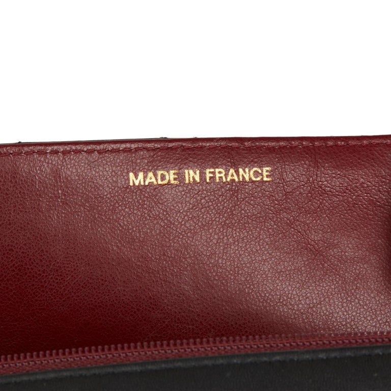 1991 Chanel Black Quilted Lambskin Vintage Maxi Jumbo XL Flap Bag at