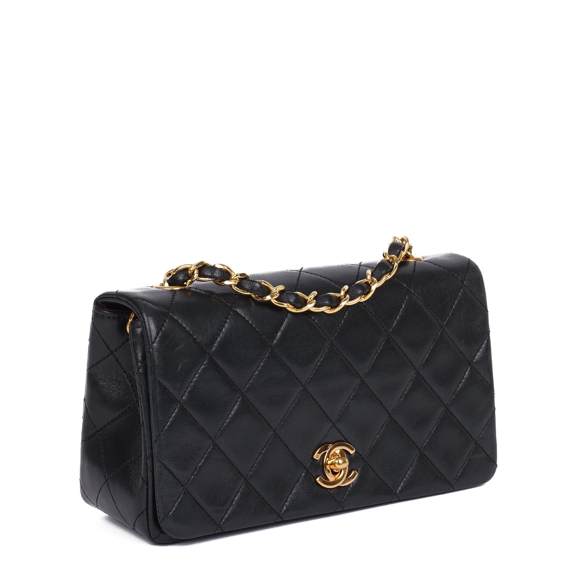 CHANEL
Black Quilted Lambskin Vintage Mini Full Flap Bag

Xupes Reference: HB4111
Serial Number: 1275925
Age (Circa): 1991
Accompanied By: Chanel Dust Bag, Authenticity Card
Authenticity Details: Authenticity Card, Serial Sticker (Made In