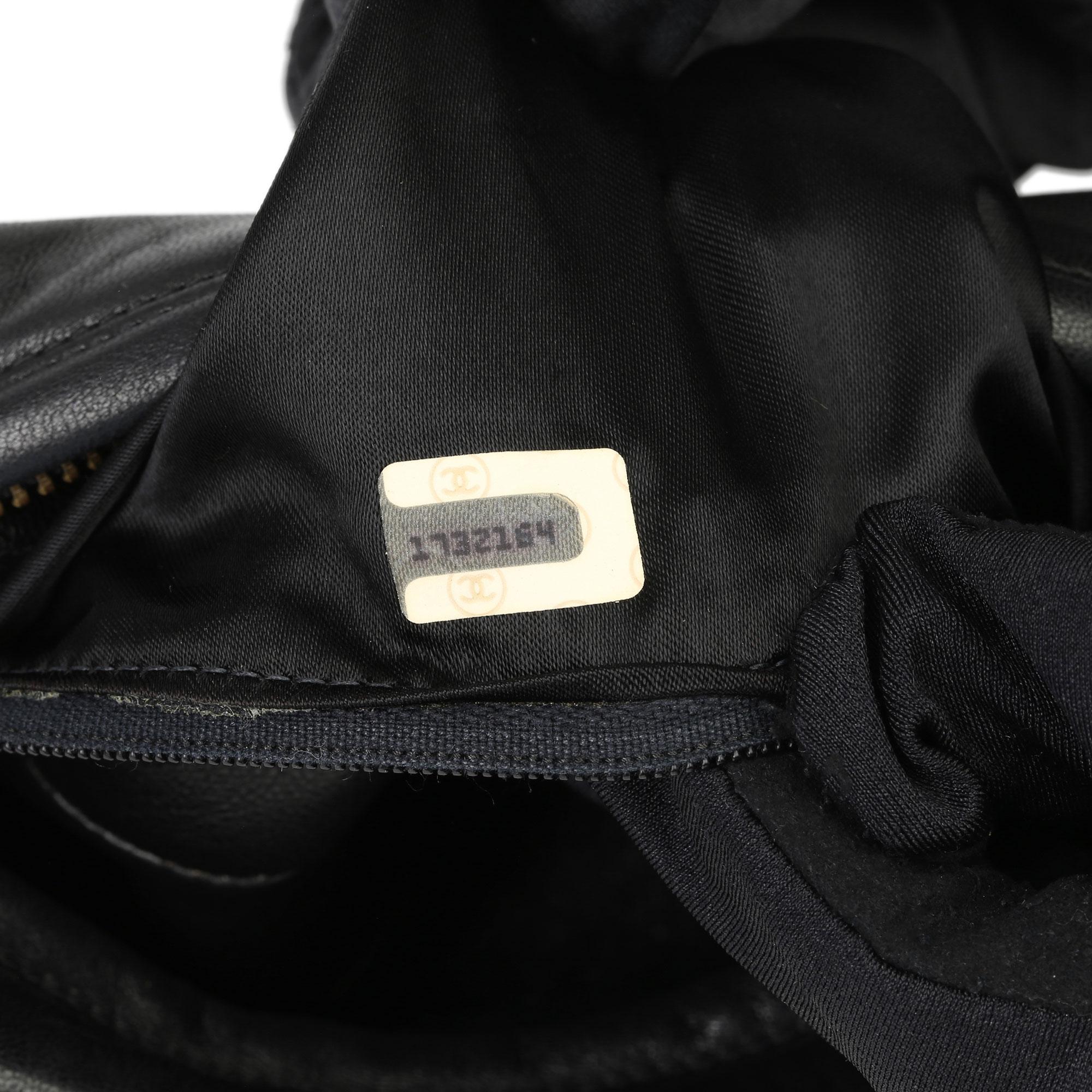 1991 Chanel Black Quilted Lambskin Vintage Timeless Fringe Camera Bag 3