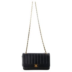 1991 Chanel Medium Lambskin Vertical Border Flap