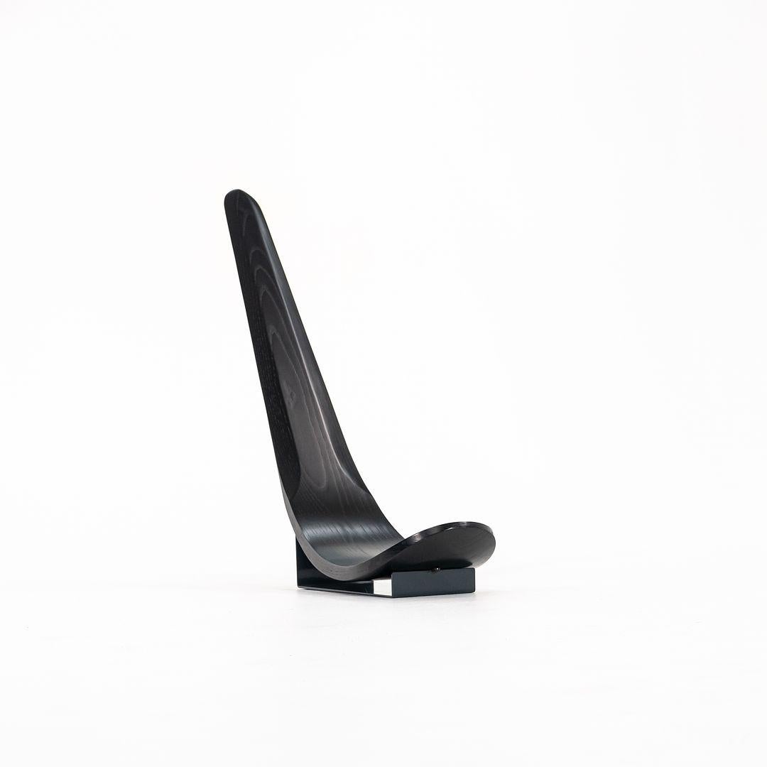 1991 Silla Chip de Carlo Mo para Tecno en roble ebonizado y acero esmaltado en venta 3