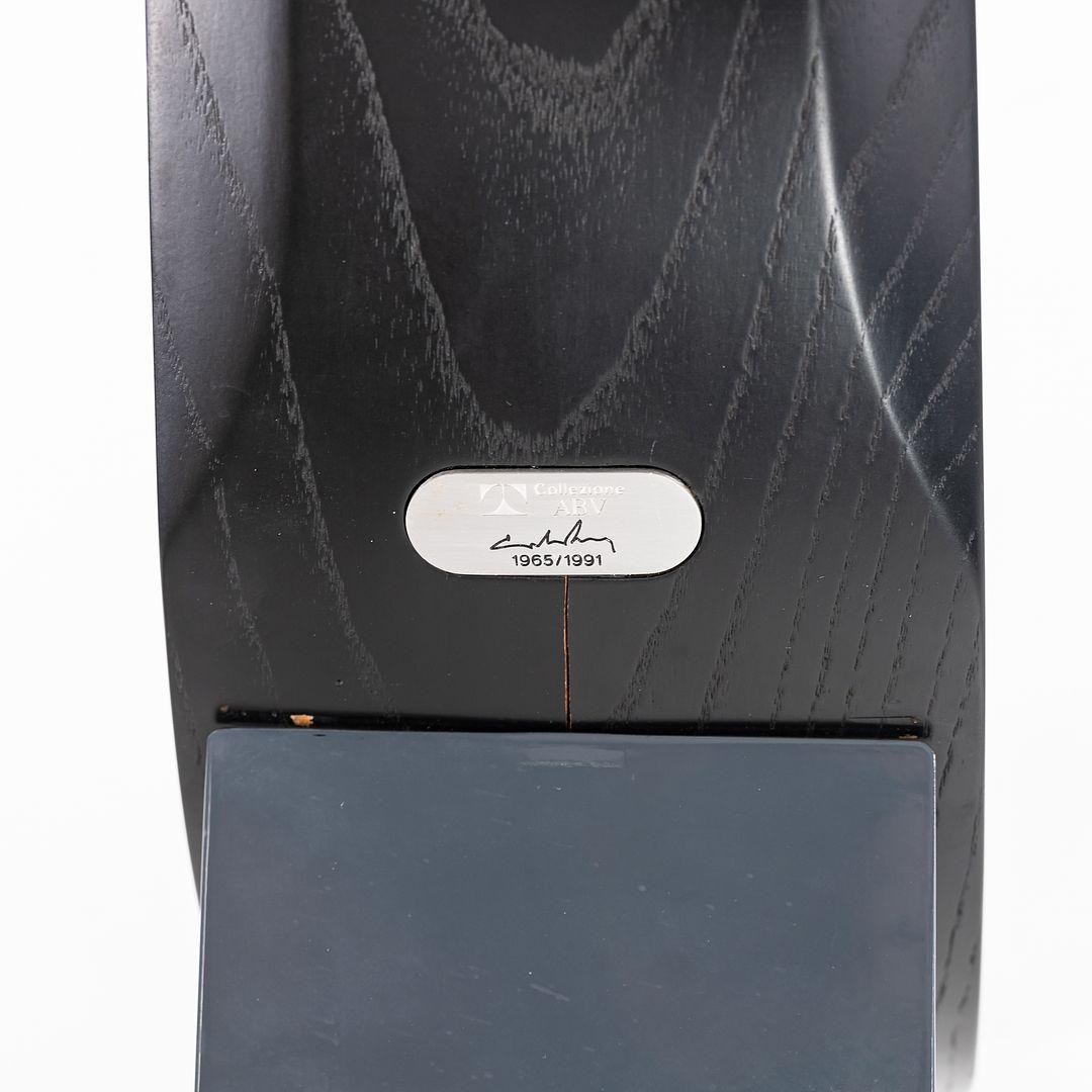 1991 Silla Chip de Carlo Mo para Tecno en roble ebonizado y acero esmaltado en venta 5