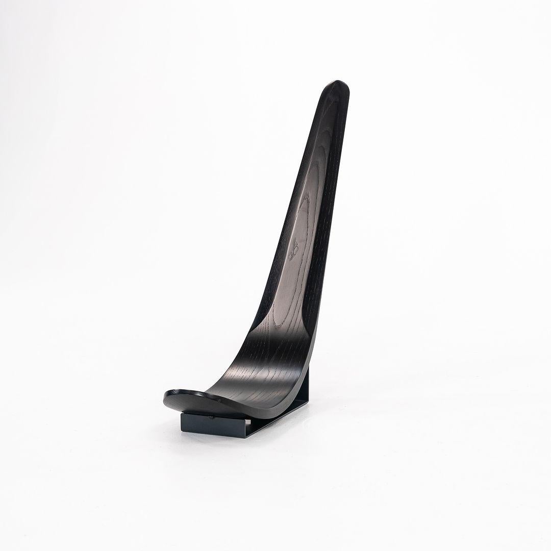 1991 Silla Chip de Carlo Mo para Tecno en roble ebonizado y acero esmaltado Italiano en venta