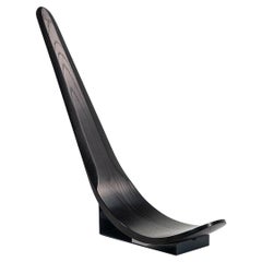 1991 Chip Chair by Carlo Mo for Tecno in Ebonized Oak and Enameled Steel