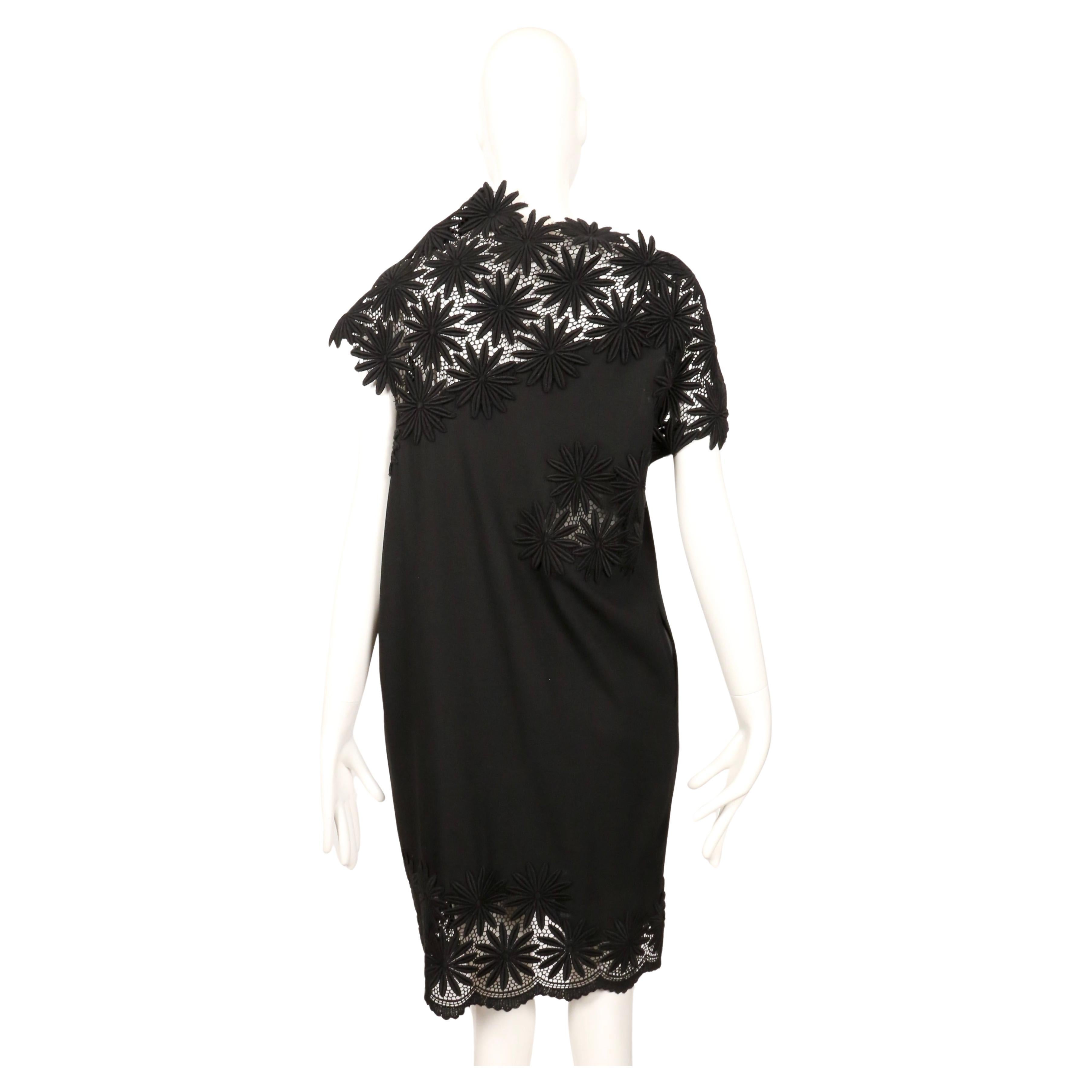 1991 COMME DES GARCONS schwarzes besticktes Spitzenkleid RUNWAY im Angebot 5