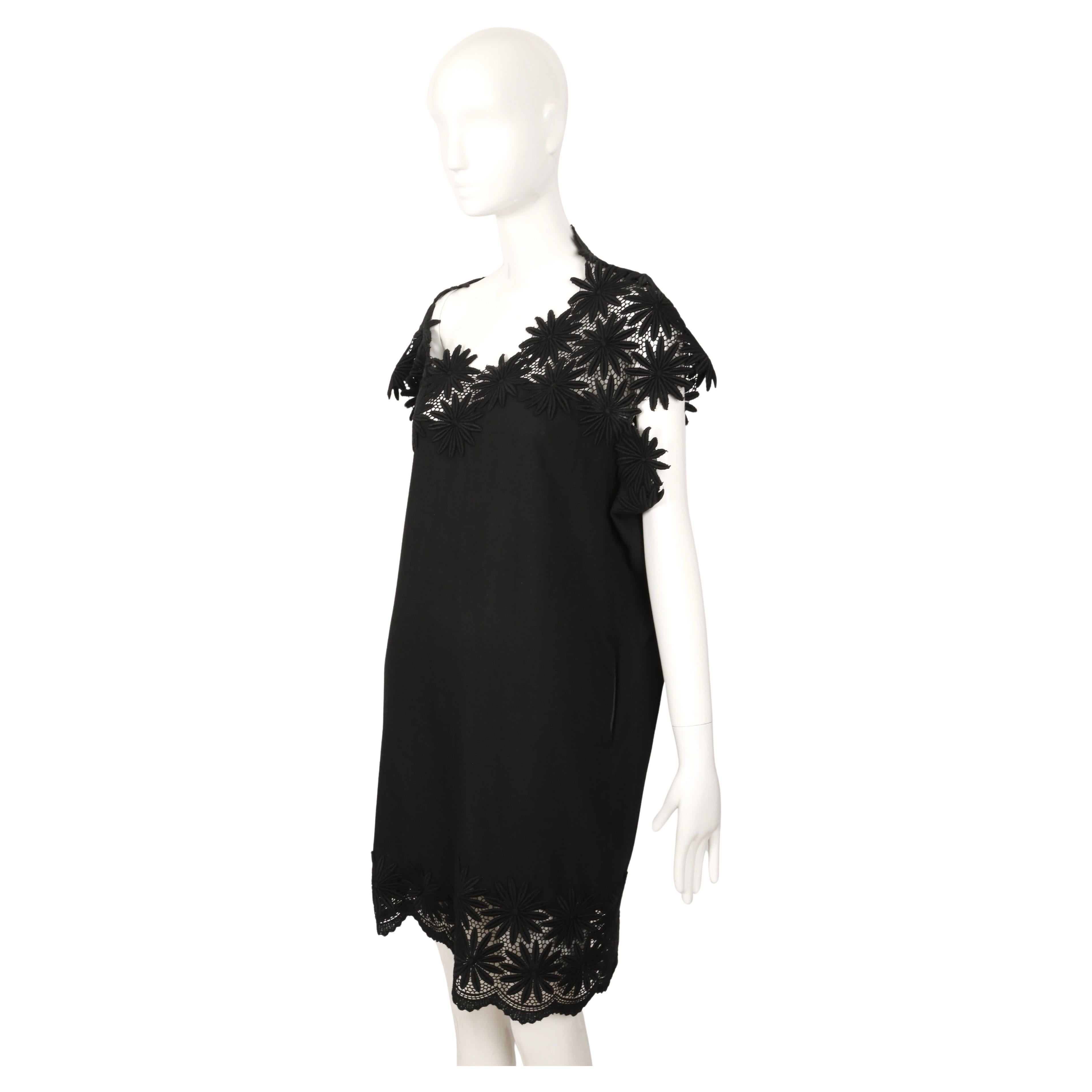 1991 COMME DES GARCONS schwarzes besticktes Spitzenkleid RUNWAY im Angebot 2