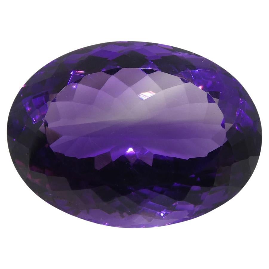 19.91 ct Oval Amethyst For Sale