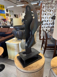 1991 Daniel Stolpe Sculpture abstraite en fer