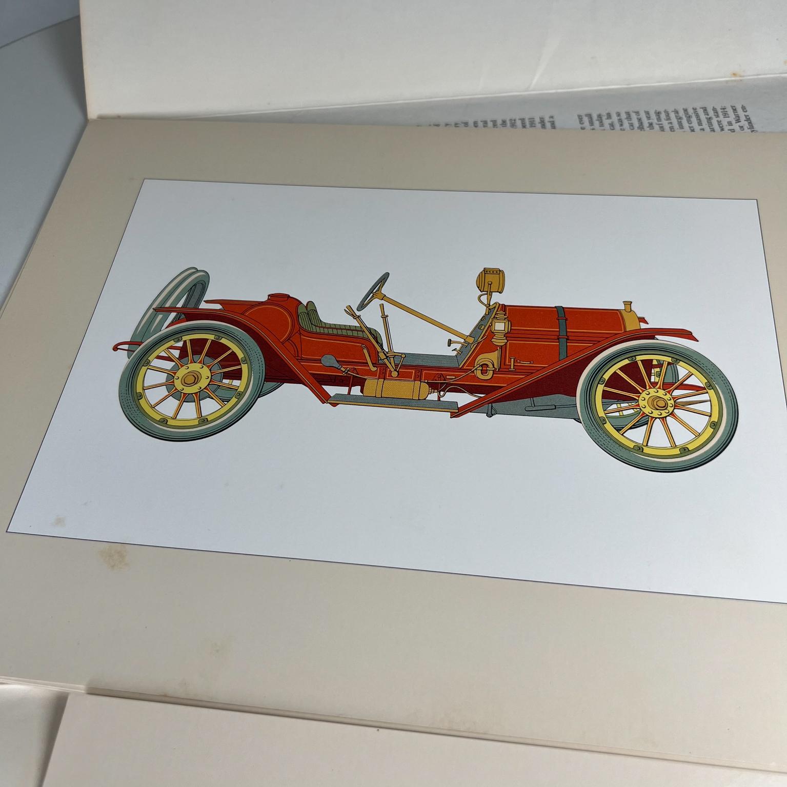 Late 20th Century 1991 Decorative Antique Automobile Prints Portfolio of 6 Clarence P. Hornung