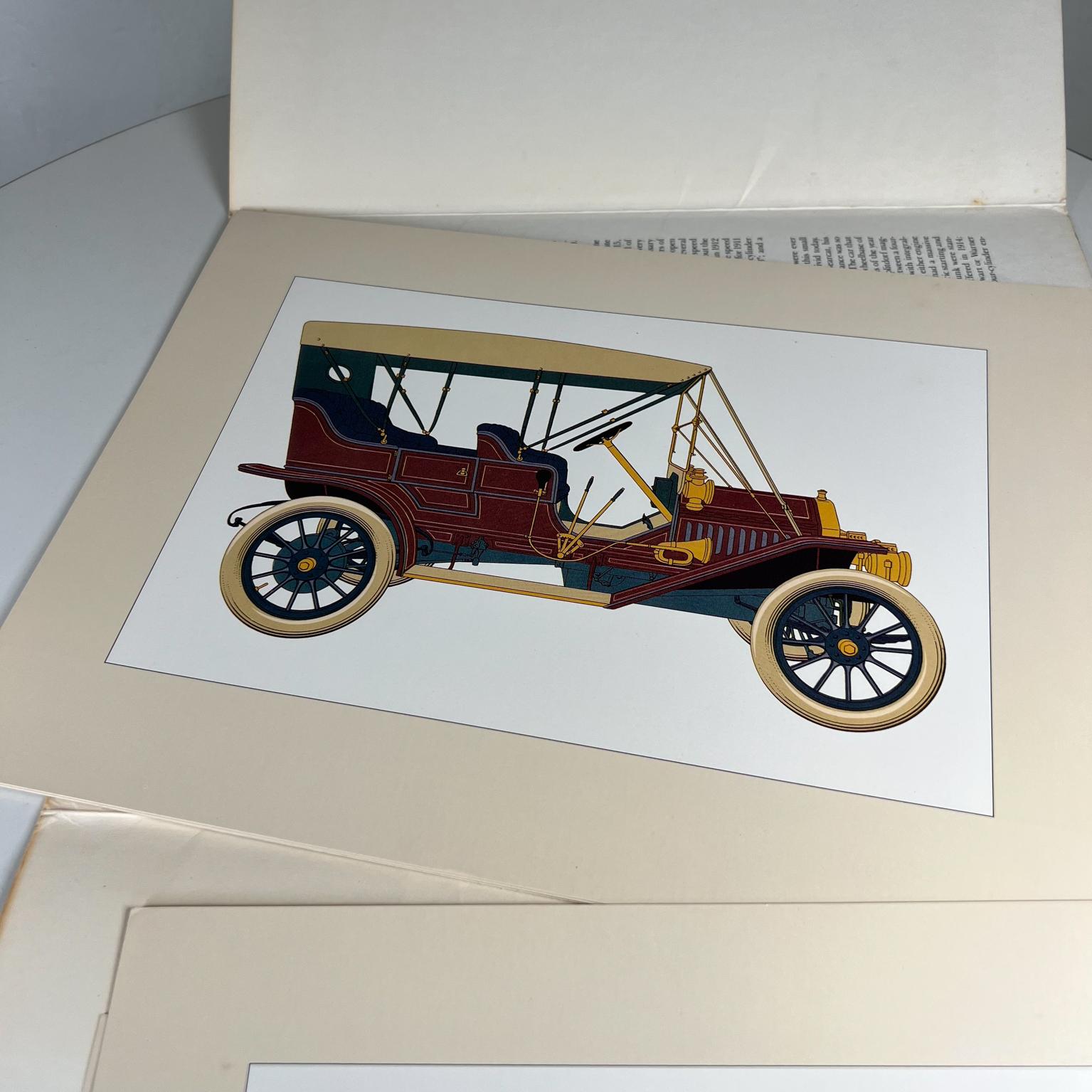 1991 Decorative Antique Automobile Prints Portfolio of 6 Clarence P. Hornung 1